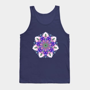 Leafy Purple Mandala Tank Top